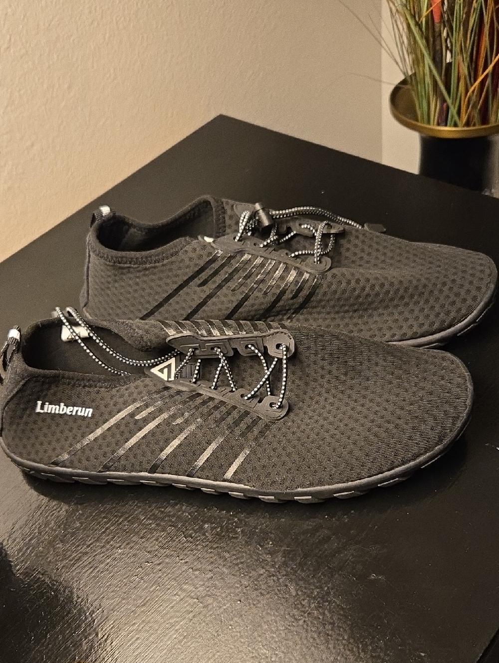 Men's Black Lightweight Slip-On Active Sandals